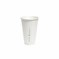 12oz white aqueous coated double wall paper cup with 90mm rim for hot drinks