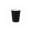 12oz PE Coated Double Wall Coffee Cup – Black