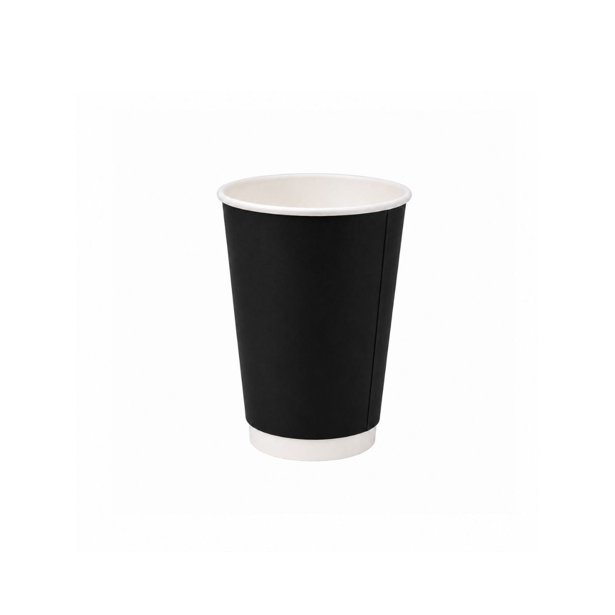 12oz PE Coated Double Wall Coffee Cup – Black