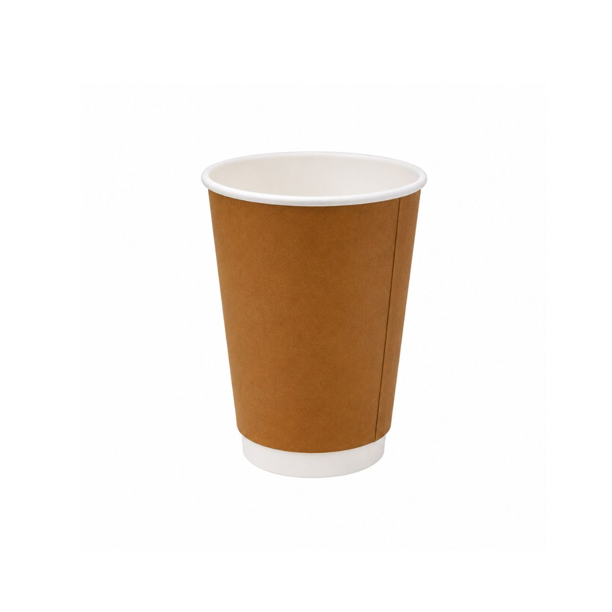 12oz kraft PE coated double wall coffee cup