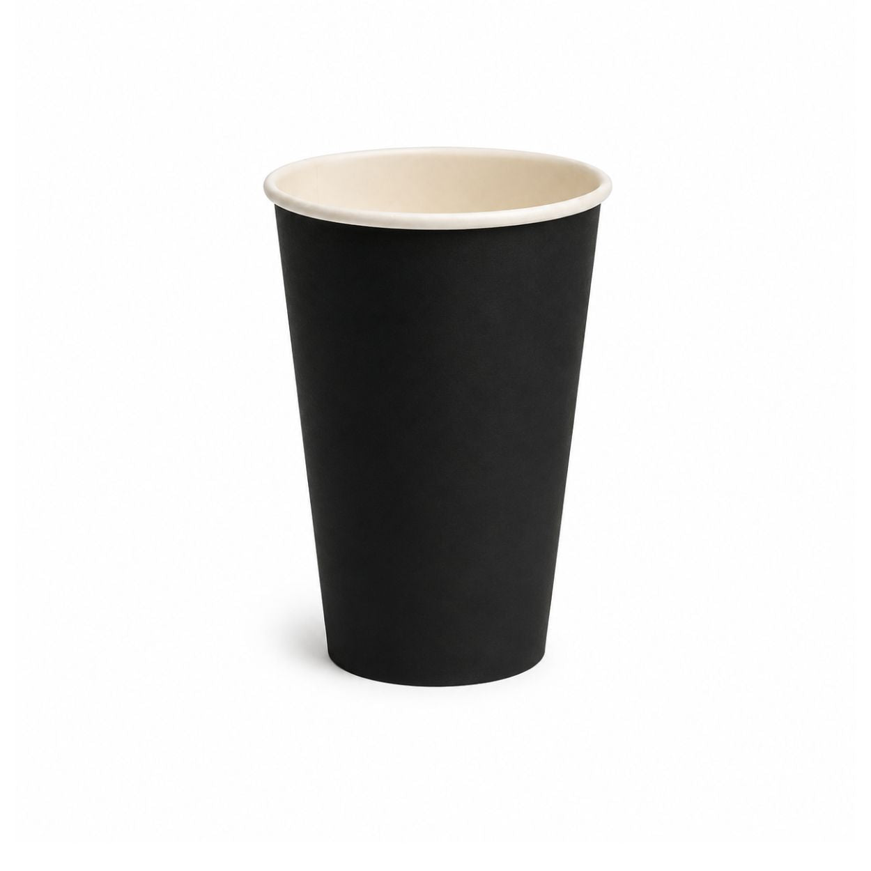 16oz black PE coated single wall coffee cup