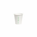 4oz white aqueous coated single wall paper cup with 62mm rim for espresso and small hot drinks