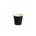 6oz black PE coated single wall coffee cup