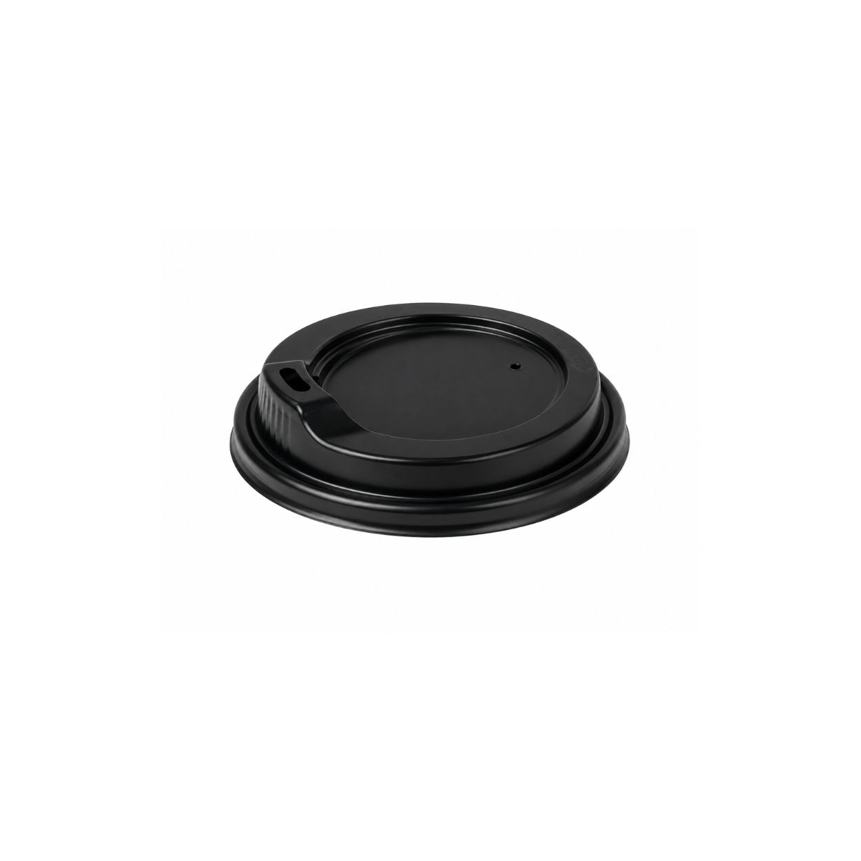 90mm black PS spout lid for 8oz, 12oz and 16oz coffee cups
