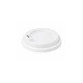 80mm white PS spout lid for 6oz, 8oz and 10oz coffee cups