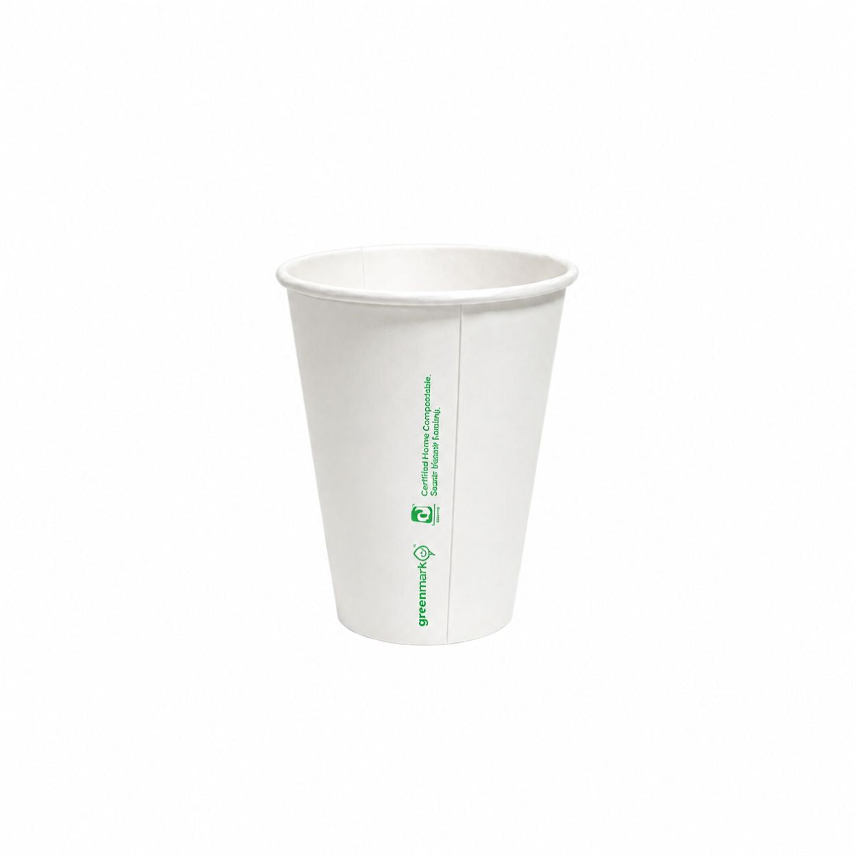 8oz white aqueous coated single wall paper cup with 80mm rim for hot drinks