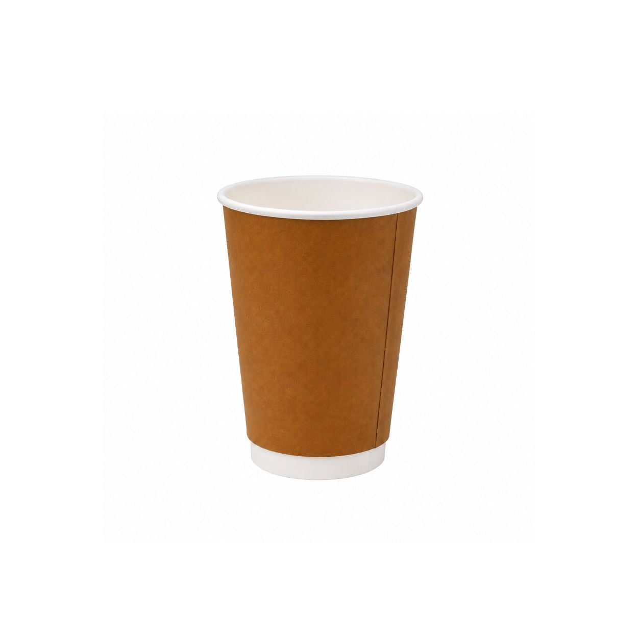 8oz PE Coated Double Wall Coffee Cup – Kraft (80mm)