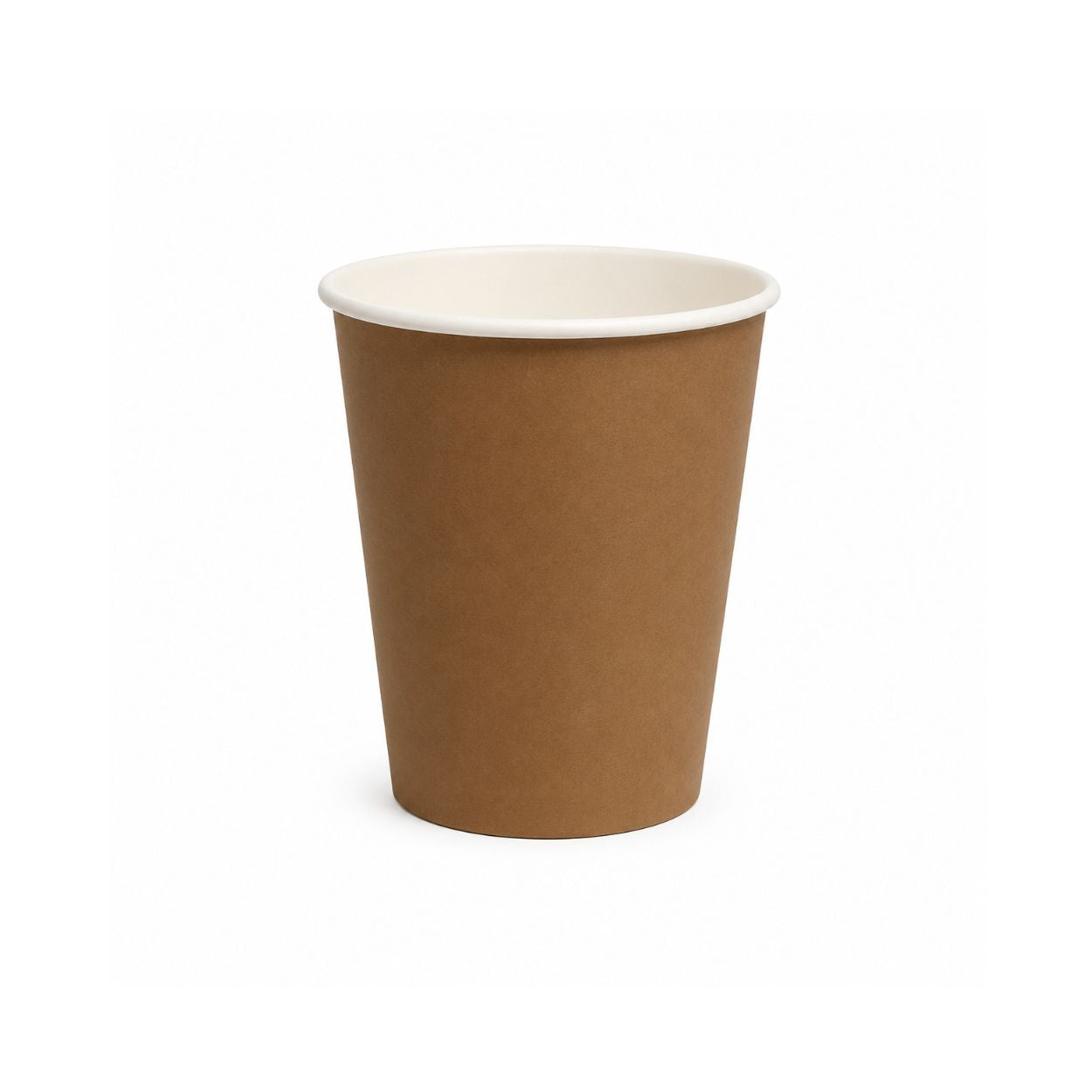 8oz PE Coated Single Wall Coffee Cup – Kraft (90mm)