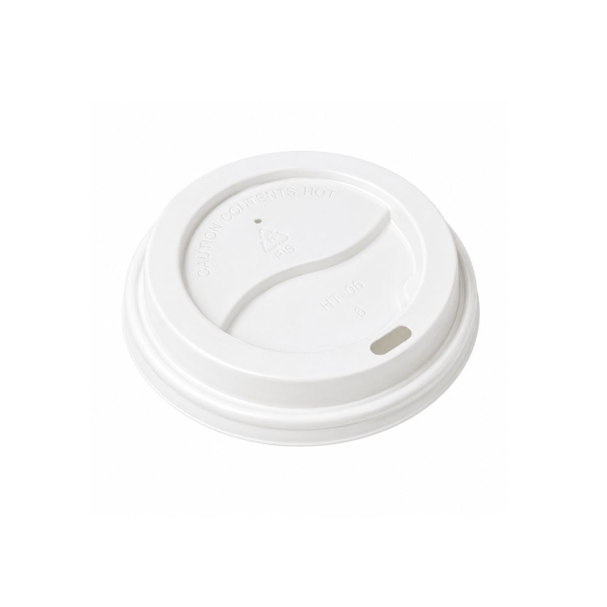 90mm white PS flat lid for 8oz, 12oz and 16oz coffee cups