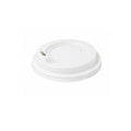90mm white PS spout lid for 8oz, 12oz and 16oz coffee cups