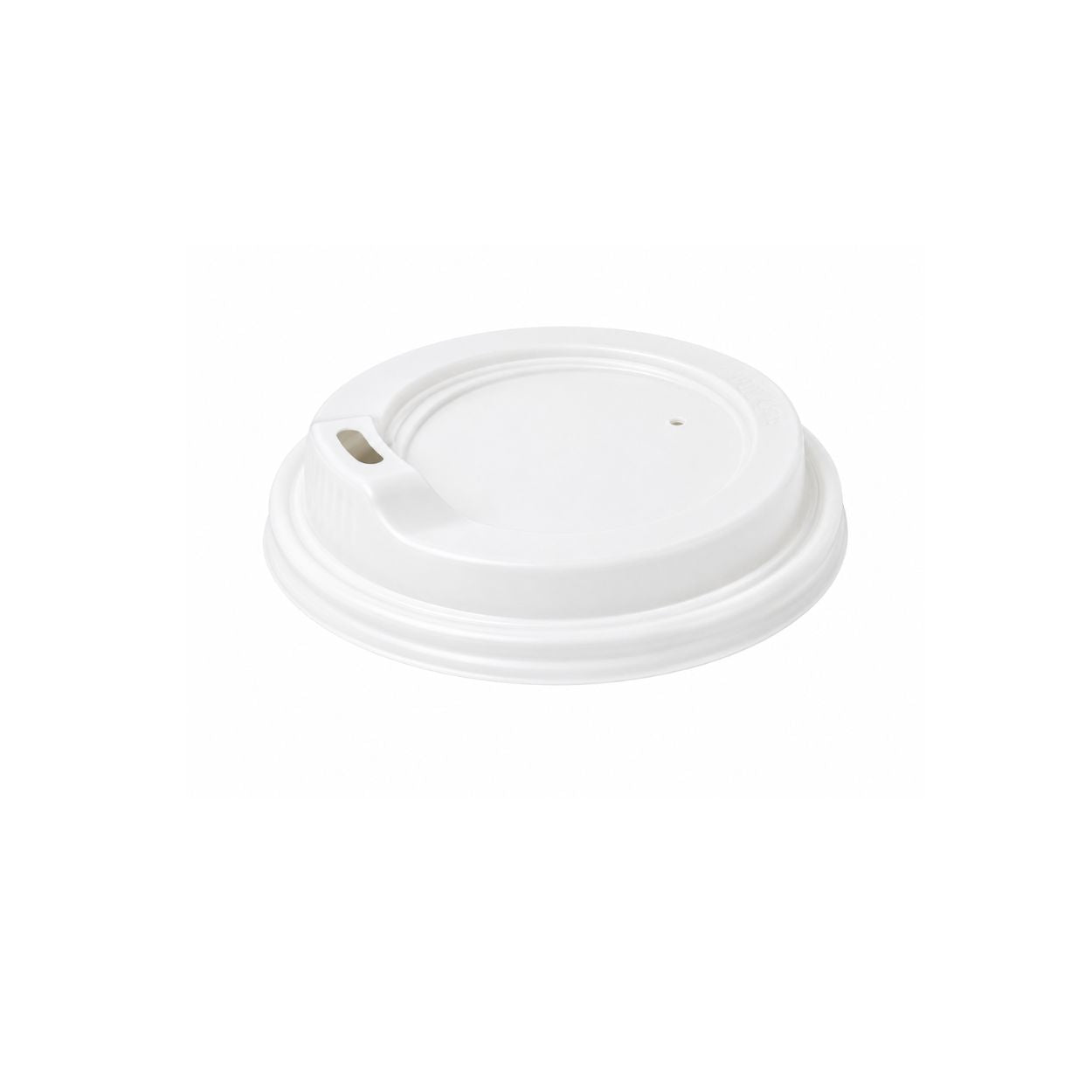 90mm white PS spout lid for 8oz, 12oz and 16oz coffee cups