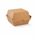  corrugated kraft burger box with secure clamshell design for takeaway food