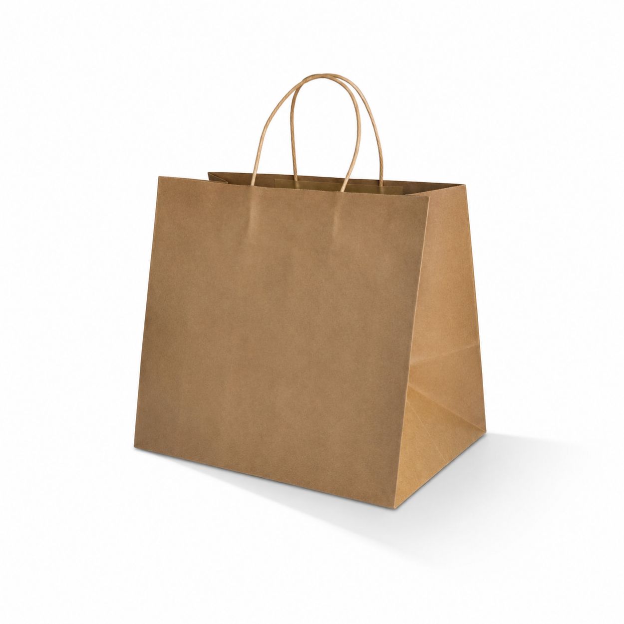 Brown kraft bag with twisted paper handles 305 × 305 × 175mm