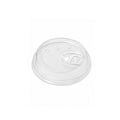 90mm clear PET straw-free lid for 8oz, 12oz and 16oz PET cups