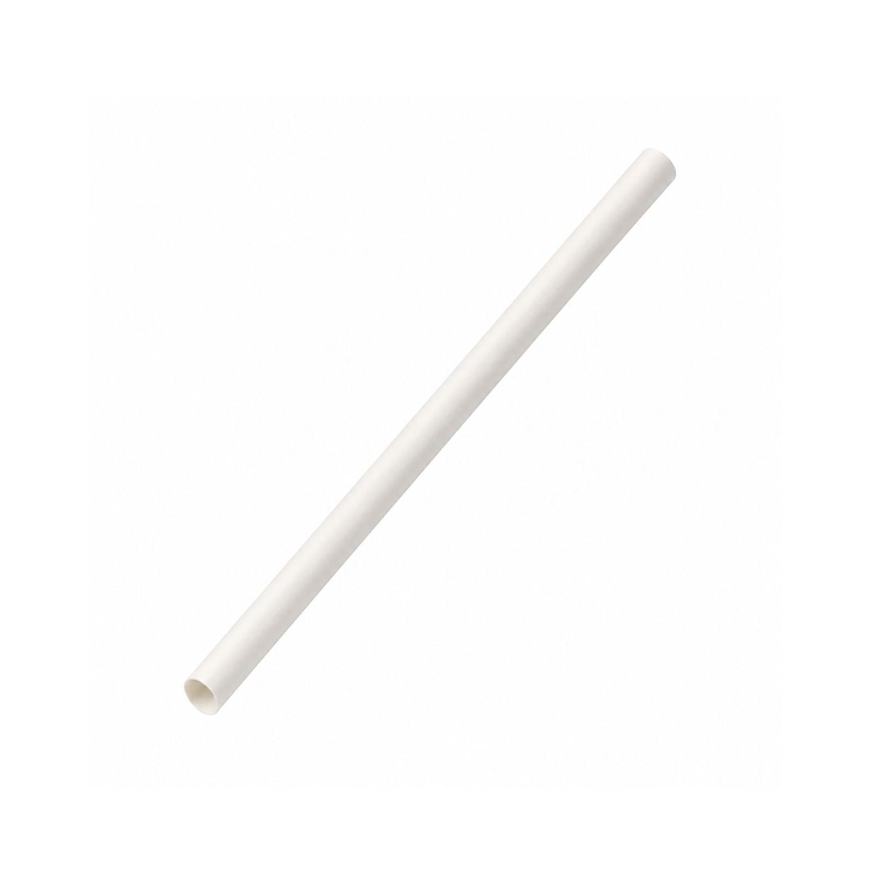 White bubble tea paper straw 12 × 230mm