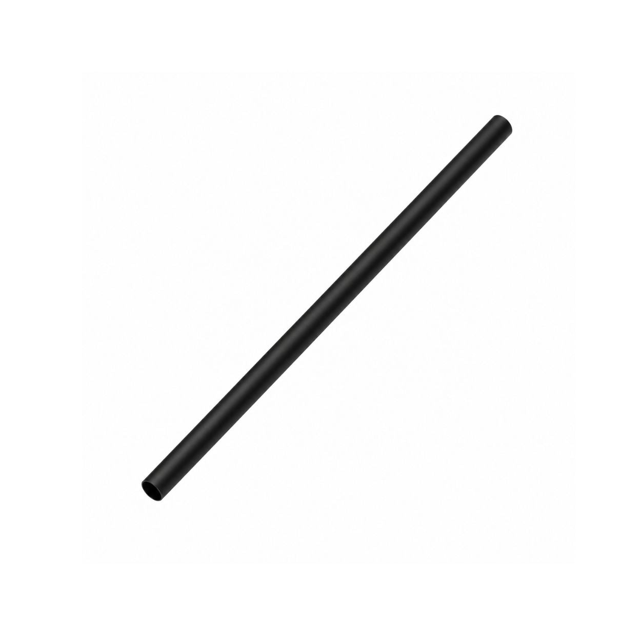 All black jumbo paper straw 10 × 200mm