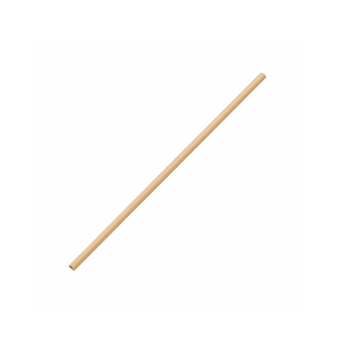 Kraft regular paper straw 6 × 197mm